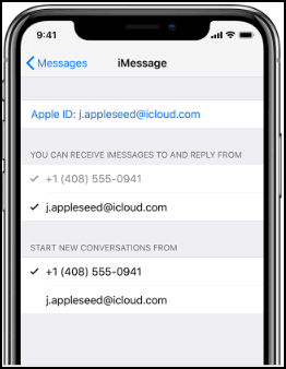 Правильно указанные данные в Фейстайм