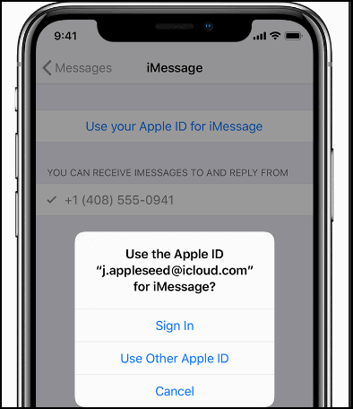 Изменить адрес почты для Facetime и iMessenge